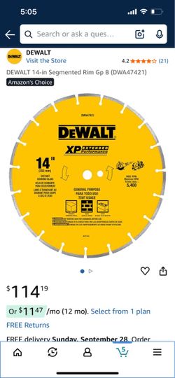 Dewalt 14” concret