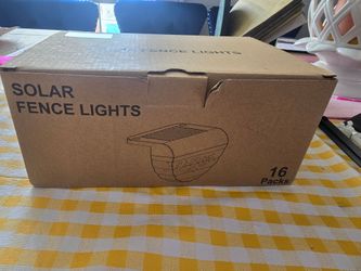 Solar Fence Lights 16-Pack