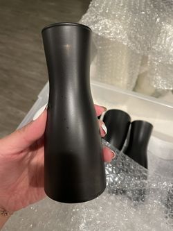 Matte black Glass Vases! Thumbnail