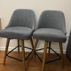 West Elm Swivel Counter Stools Set Of 2 