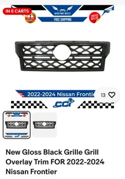 22 grill overlay gloss black