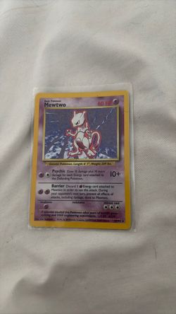 Mewtwo Holo Pokémon Card Base Set 10/102