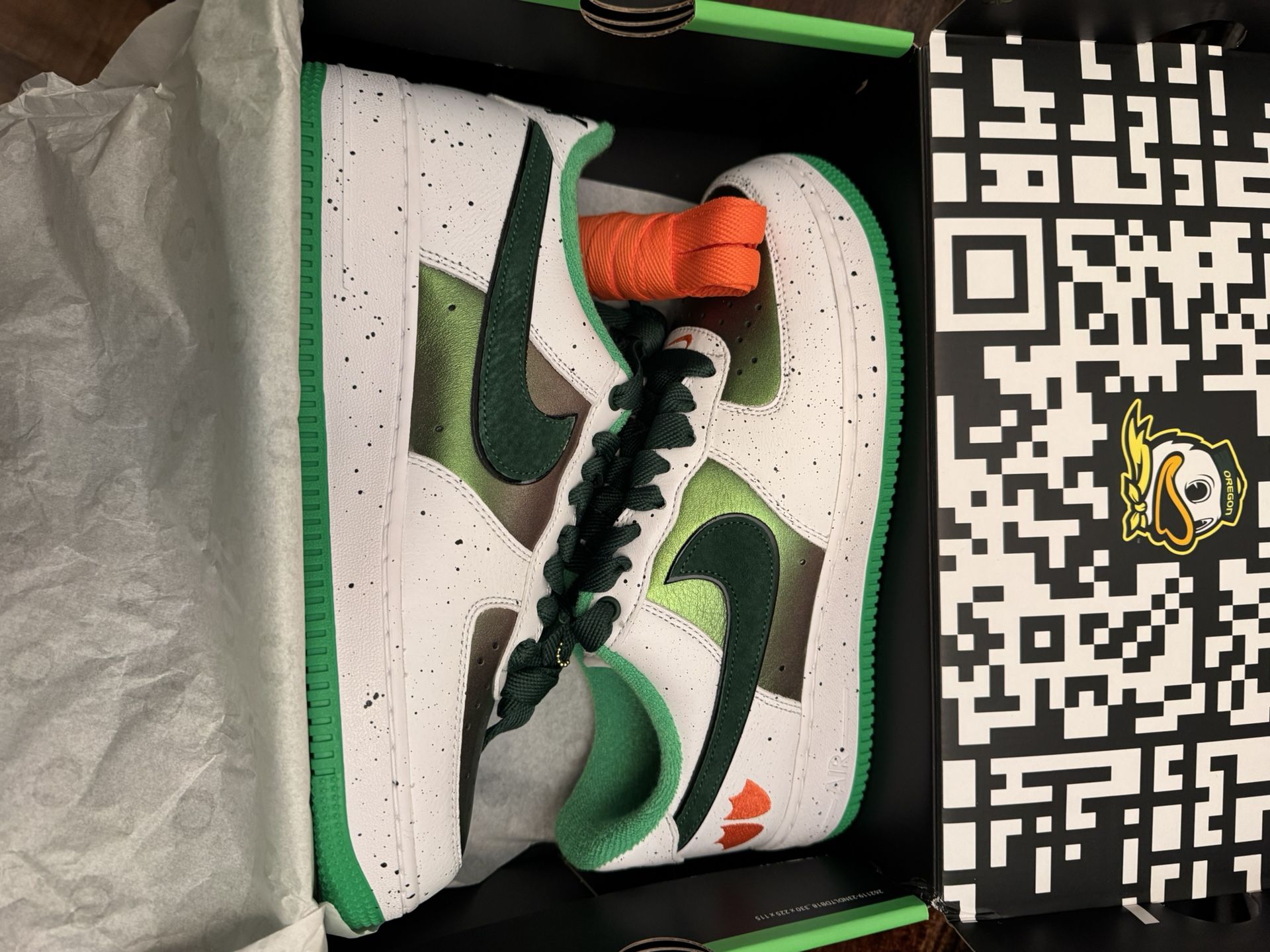 Nike Air Force 1 DOAF Oregon 'Egg or Duck' PE Size 10