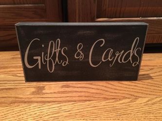 Gifts & Cards (wooden sign)