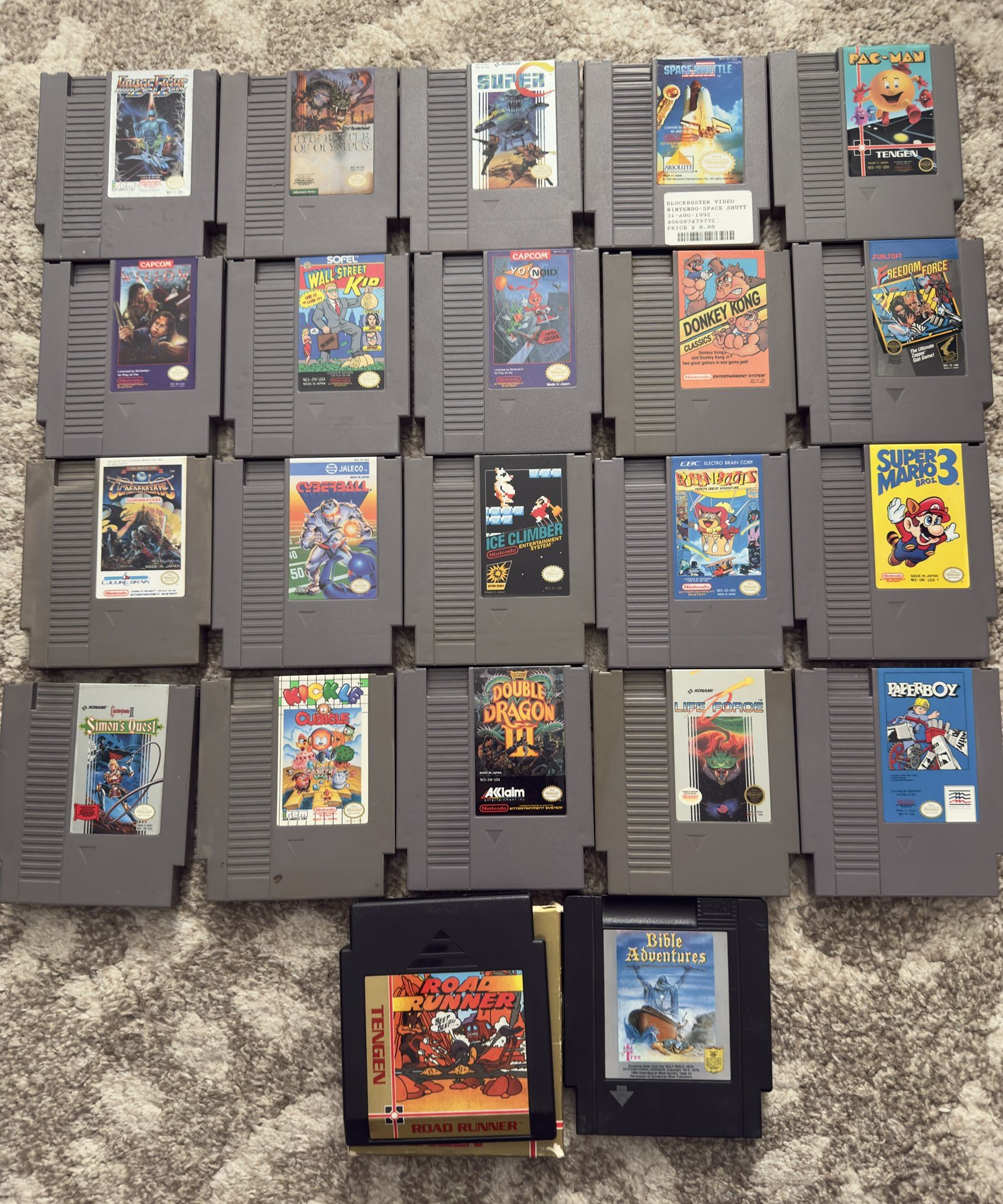 Nintendo Nes Games 20 Each