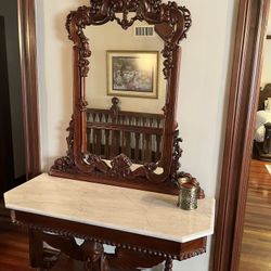 Console Marble Top Table