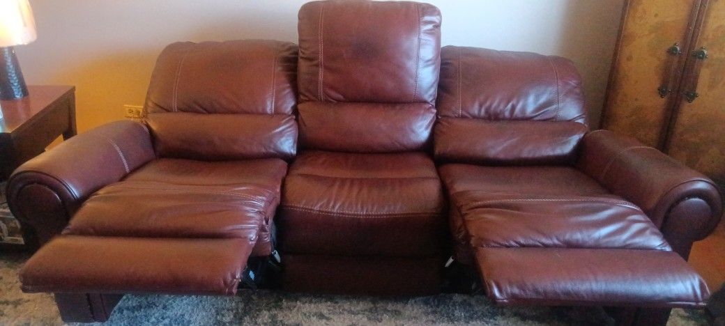 Brown Recliner Sofa 