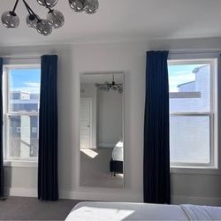 8 panels Blackout curtains with track