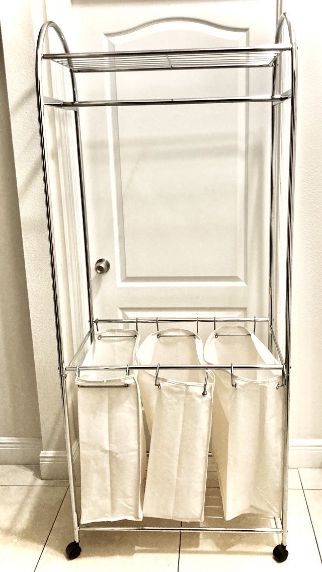 Deluxe Laundry Cart With Wheels