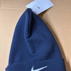 Nike Beanie Vintage Nike Hat Vintage Nike Snow Cap Made In USA Vintage 90s Nike Swoosh Logo Navy Blue Cuff Beanie