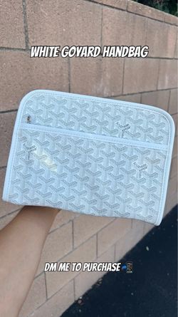 white goyard handbag