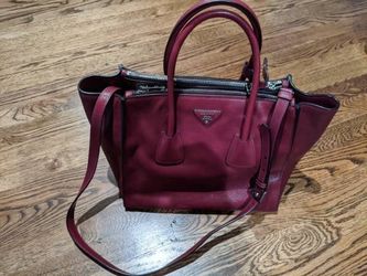 Prada Twin Pocket Tote Glace Calf
