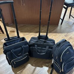 Rolling Brief Cases & Backpack Lot