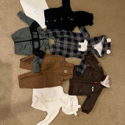 Kids Boys Winter Jackets Carhartt Sweaters Lot 