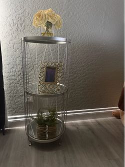 Mirror side table