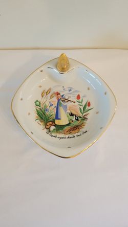 Gold Trimmed Antique Childrens Plate