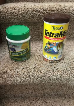 Two brand new Jars of fish food