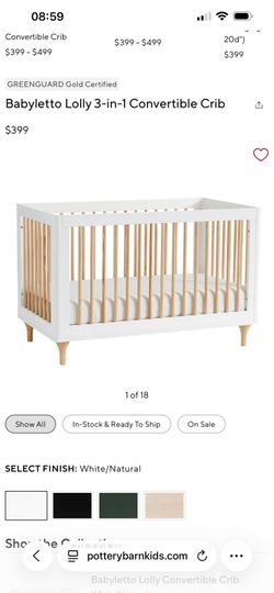Babyletto Lolly 3-in-1 Convertible Crib
