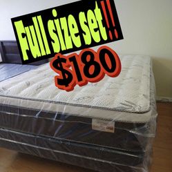 Full Size Euro Pillow Top Mattress ‼️‼️