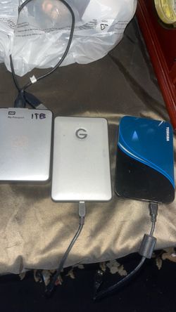 3 hard drives 2 are 1 terabyte and 1 is 500 GB all for $50