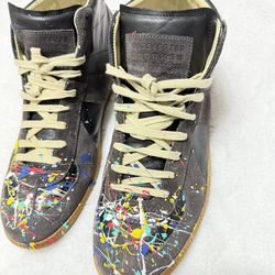 Maison Martin Margiela Paint Splatter German Army Trainers High top-size 43