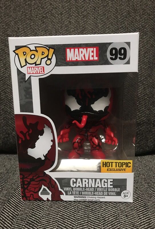 Carnage funko pop hot topic exclusive