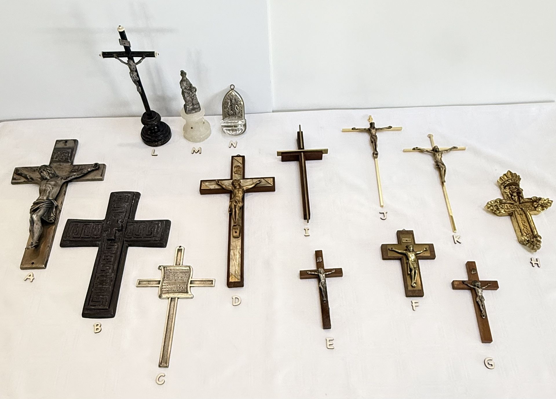 Vintage Crucifixes | Assorted Crucifixes & Crosses | Christian Art | Pricing In Description