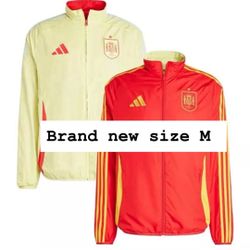ADIDAS IX0440 SPAIN 2024-25 MEDIUM ANTHEM JACKET REVERSIBLE SIZE M 
