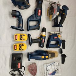 RYOBI
18V Cordless 7-Tool Combo Kit with Charger And 2 Batteries (Like New Condition!!)