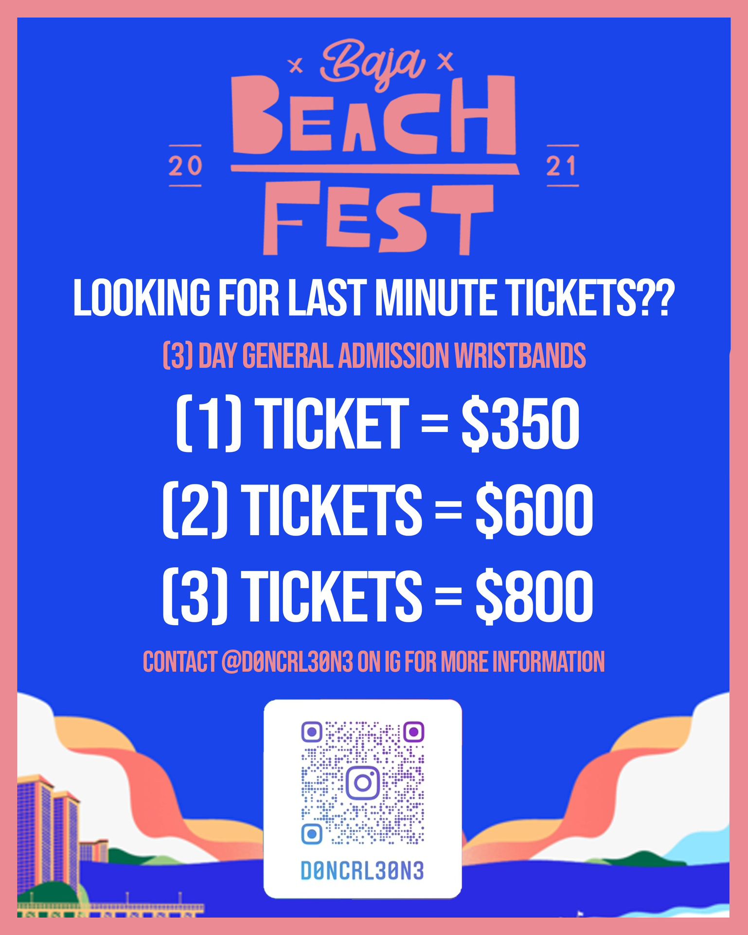 Baja Beach Fest Tickets For Sale