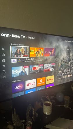 55’ Roku Onn TV with voice remote