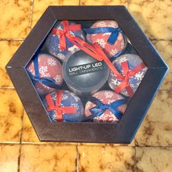 NY Giants Christmas Ball Ornaments 