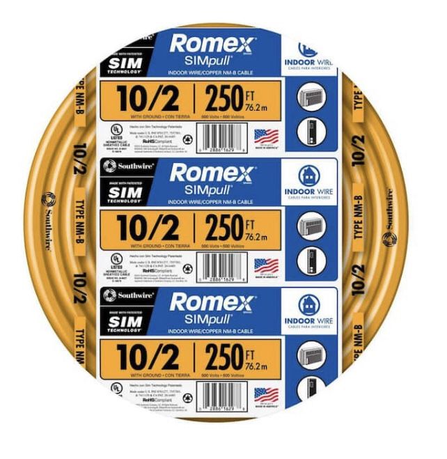 250’ Of 10/2 Romex