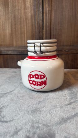Ceramic popcorn canister