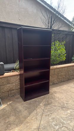 5 Shelf dark Brown Book/Bookshelf