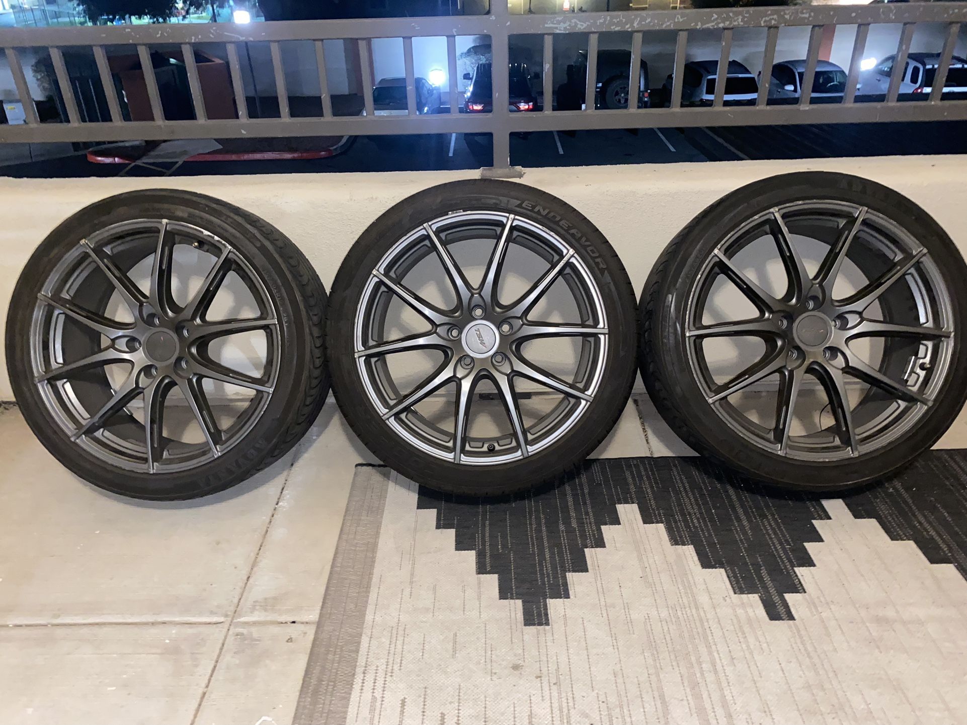 Three 19inch TSW rims