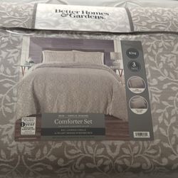 King Size 3 Piece Comforter Set
