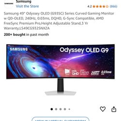 NEW !!! Samsung 49" Odyssey OLED (G93SC) Series curved