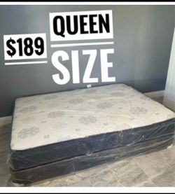 Queen Mattress Set – Medium – Brand New – Delivery Available 🚚