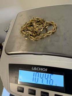 14k solid rope chain 105 grams buy sale trade silver platinum scrap diamonds coins rolex