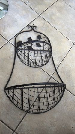 Metal basket wall