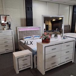 Quuen LED Bedroom Set 4 Piece Free Delivery 