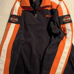Heavy Polar Fleece Harley Davidson Jacket