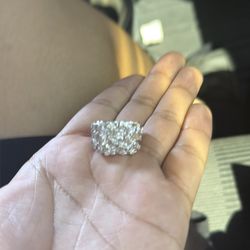silver nugget ring