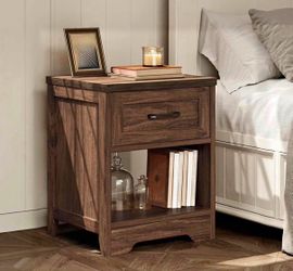 Farmhouse Nightstands– Dark Walnut End Tables
