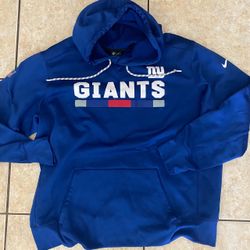 Nike NFL New York Giants Royal Blue Dri-FIT Hoodie - Excellent Condition