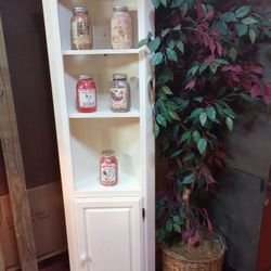 Wood Corner Cabinet.