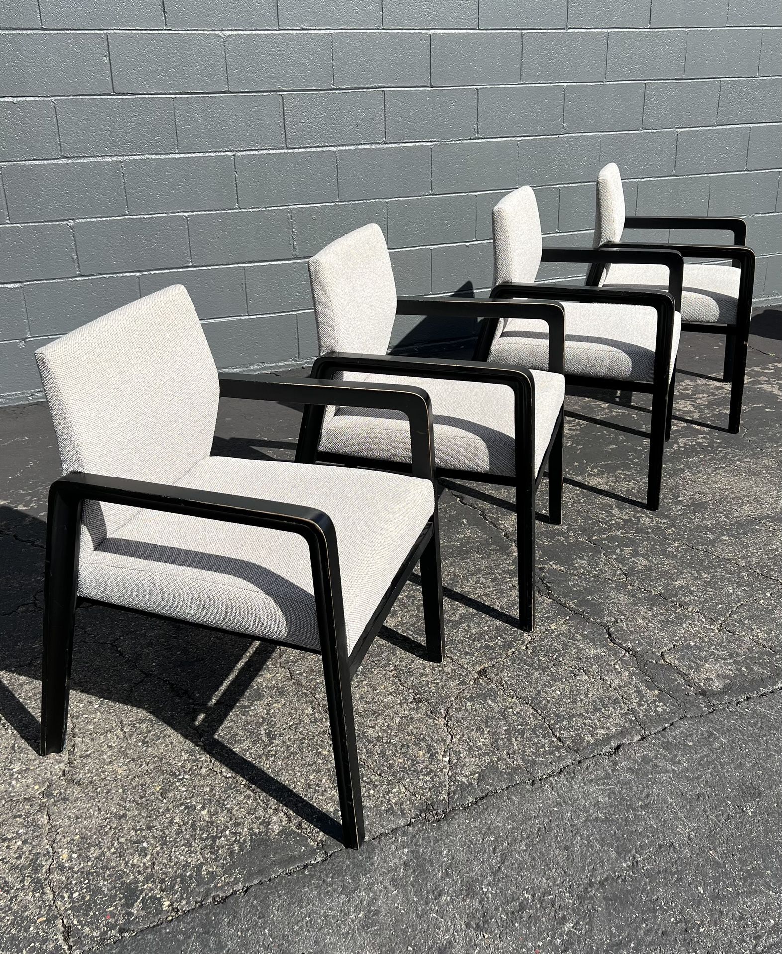 Set Of 6 Modern Contemporary Bernhardt Design Office Guest Arm Chairs