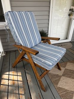 Set of 2 Outdoor High Back Chair Cushions