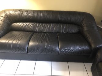 Black Leather Couch